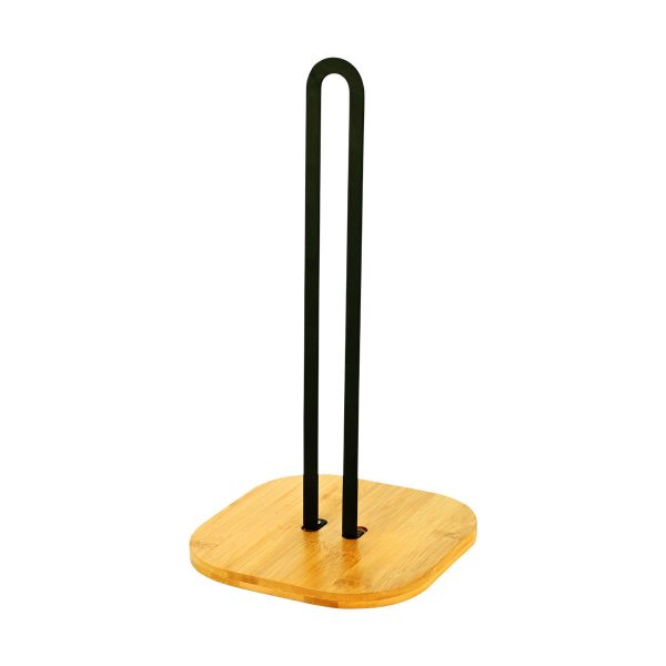 ESTIA ΒΑΣΗ ΓΙΑ ΡΟΛΟ ΚΟΥΖΙΝΑΣ BAMBOO ESSENTIALS ΜΕΤΑΛΛΙΚΗ 16x16x31.3cm