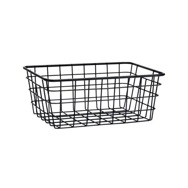 ESTIA ΚΑΛΑΘΙ ΟΡΓΑΝΩΣΗΣ ΜΕΤΑΛΛΙΚΟ 22x16x12cm ΜΑΥΡΟ