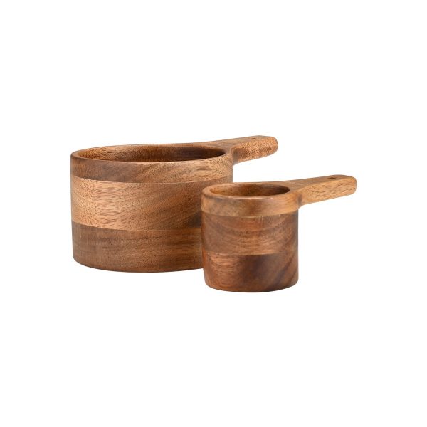 ESTIA ΞΥΛΙΝΗ ΜΕΖΟΥΡΑ ΚΟΥΖΙΝΑΣ ALLURE 13,7CM & 9,4CM ΣΕΤ