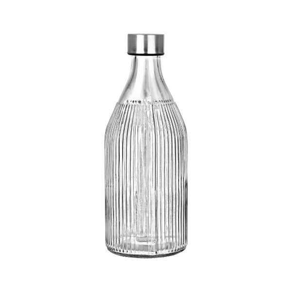 ΜΠΟΥΚΑΛΙ ΓΥΑΛΙΝΟ 1000ml ΜΕ ΑΝΟΞΕΙΔΩΤΟ ΚΑΠΑΚΙ