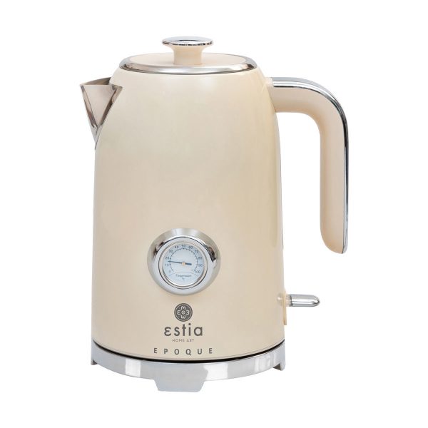 ESTIA ΒΡΑΣΤΗΡΑΣ RETRO EPOQUE ΑΝΟΞΕΙΔΩΤΟΣ 2200w 1.7lt ΚΡΕΜ