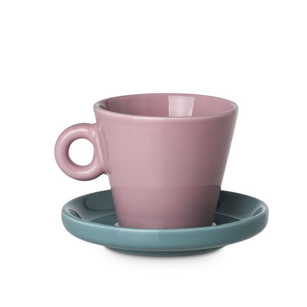 ESTIA ΦΛYΤΖΑΝΙ ESPRESSO ECHO NEW BONE 100ml ΡΟΖ ΜΕ ΤΙΡΚΟΥΑΖ ΠΙΑΤΑΚΙ