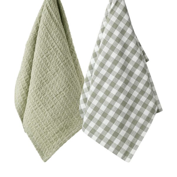 ESTIA ΠΕΤΣΕΤΑ ΚΟΥΖΙΝΑΣ CASA 45x65cm ΓΚΡΙ ΣΕΤ 2ΤΕΜ.