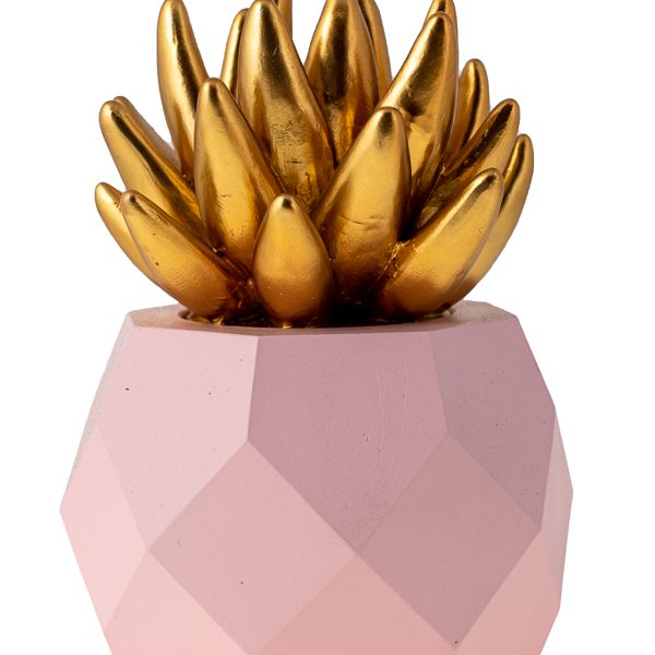 ΚΑΚΤΑΚΙ ΠΟΛΥΕΣΤΕΡΙΚΟ ΧΡΥΣΟ ΜΕ ΡΟΖ ΠΟΛΥΓΩΝΙΚΟ ΓΛΑΣΤΡΑΚΙ 16Χ11ΕΚ