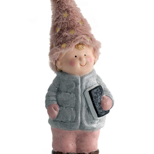 ΚΕΡΑΜΙΚΟ ΑΓΟΡΙ ΜΕ ΒΙΒΛΙΟ ΚΑΙ ΡΟΖ ΚΑΠΕΛΟ 9,5Χ8,2Χ25ΕΚ