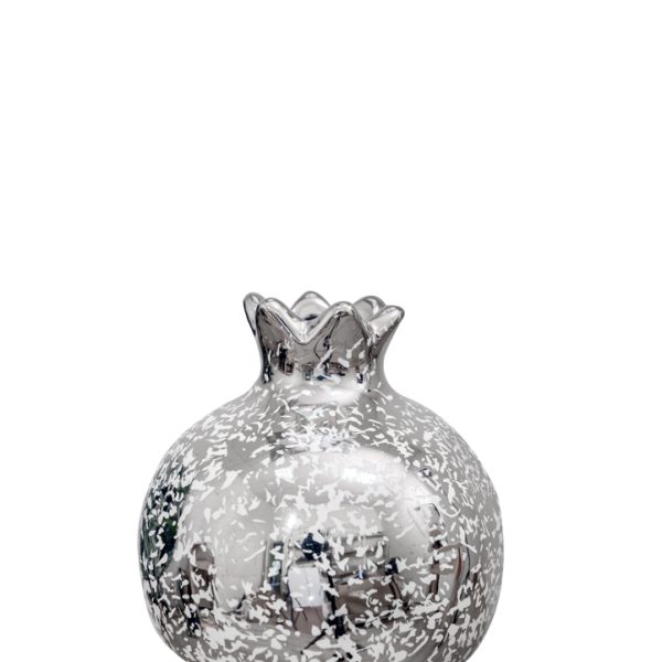 ΔΙΑΚΟΣΜΗΤΙΚΟ ΚΕΡΑΜΙΚΟ ΡΟΔΙ ΑΣΗΜΙ ΛΕΥΚΟ ΠΙΤΣΙΛΙΕΣ 7,6ΕΚ