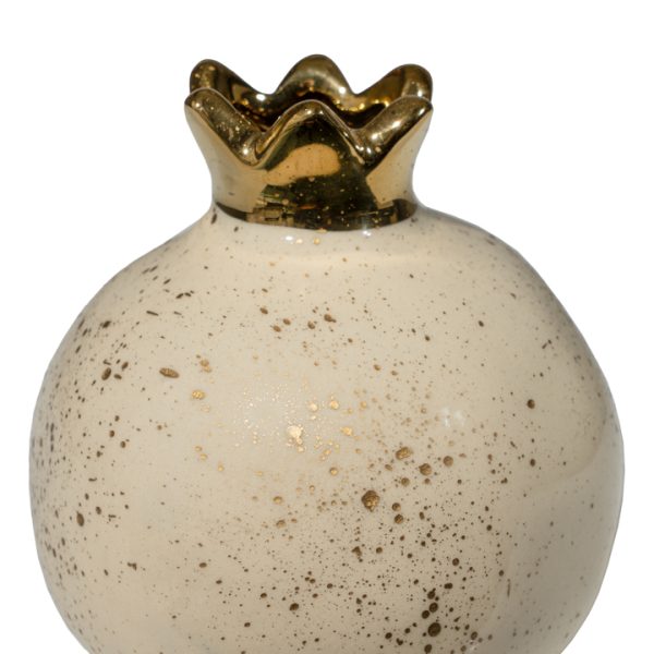 ΚΕΡΑΜΙΚΟ ΡΟΔΙ ΜΠΕΖ ΓΥΑΛΙΣΤΕΡΟ ΜΕ ΧΡΥΣΕΣ ΠΙΤΣΙΛΙΕΣ 12,7ΕΚ