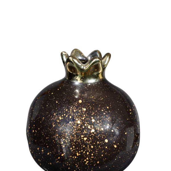 ΚΕΡΑΜΙΚΟ ΡΟΔΙ ΜΑΥΡΟ ΓΥΑΛΙΣΤΕΡΟ ΜΕ ΧΡΥΣΕΣ ΠΙΤΣΙΛΙΕΣ 12,7ΕΚ