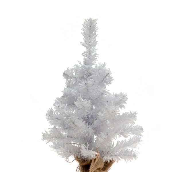 ΧΡΙΣΤΟΥΓΕΝΝΙΑΤΙΚΟ ΔΕΝΤΡΟ PVC ΑΣΠΡΟ ΜΕ ΧΙΟΝΙ ΚΑΙ ΒΑΣΗ ΛΙΝΑΤΣΑ. 45 ΕΚ ΥΨΟΣ ΚΑΙ                 40 ΚΛΑΔ