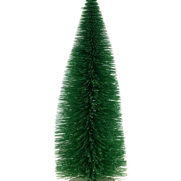 ΧΡΙΣΤΟΥΓΕΝΝΙΑΤΙΚΟ ΔΕΝΤΡΟ ΑΠΌ ΣΙΖΑΛ ΜΕΤΑΞΙ ΠΡΑΣΙΝΟ  ΜΕ ΓΚΛΙΤΕΡ ΜΕ ΞΥΛΙΝΗ ΒΑΣΗ 25ΕΚ ΥΨΟΣ