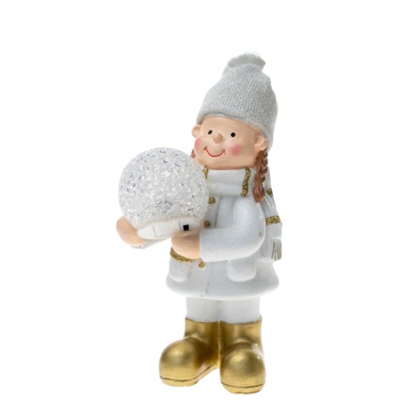 ΧΡΙΣΤΟΥΓΕΝΝΙΑΤΙΚΟ ΔΙΑΚΟΣΜΗΤΙΚΟ ΚΟΡΙΤΣΑΚΙ  ΜΕ ΦΩΤΙΖΟΜΕΝΗ ΜΠΑΛΑ 9Χ7Χ19,5ΕΚ