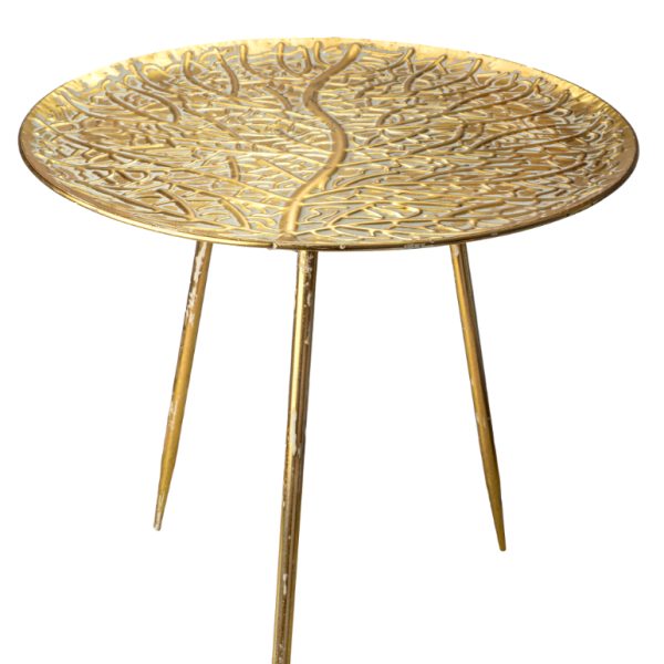 ΜΕΤΑΛΛΙΚΟΣ ΔΙΣΚΟΣ ΤΡΑΠΕΖΙ ΧΡΥΣΟΣ 50,5Χ50,5Χ54ΕΚ