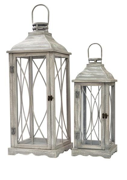 ΞΥΛΙΝΑ ΦΑΝΑΡΙΑ ΟΘΟΓΩΝΙΑ ΓΚΡΙ 28Χ28Χ73ΕΚ ΚΑΙ 21Χ21Χ52,5ΕΚ