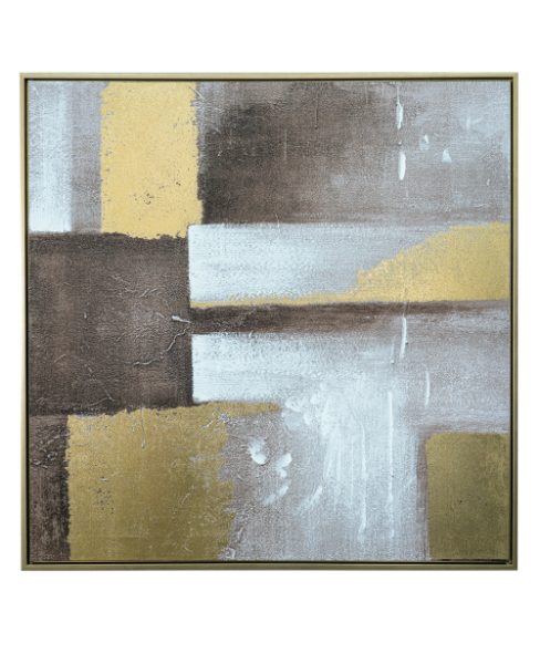 ΠΙΑΝΚΑΣ ΖΩΓΡΑΦΙΚΗΣ ΓΕΩΜΕΤΡΙΚΑ ΣΧΕΔΙΑ ΜΠΕΖ ΧΡΥΣΑ 80Χ80Χ4ΕΚ