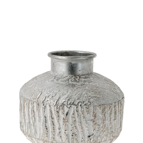 ΔΙΑΚΟΣΜΗΤΙΚΟ ΜΕΤΑΛΛΙΚΟ ΒΑΖΟ ΑΣΗΜΙ ΑΣΠΡΟ.ΜΕΓΕΘΟΣ 28Χ28Χ24,5ΕΚ