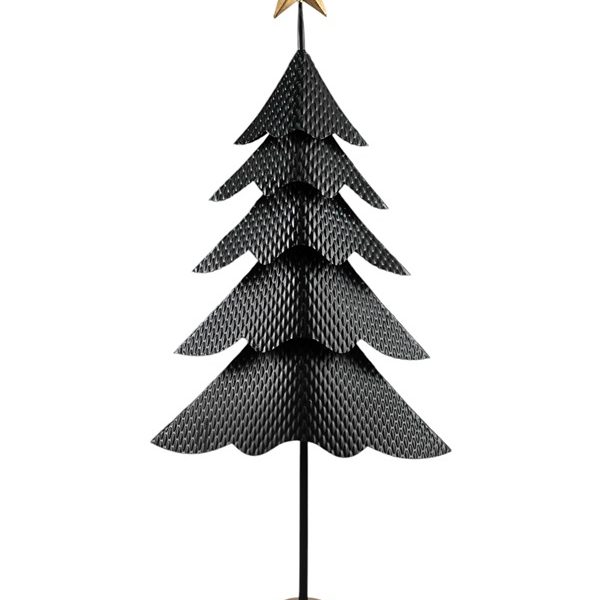 ΜΕΤΑΛΛΙΚΟ ΧΡΙΣΤΟΥΓΕΝΝΙΑΤΙΚΟ ΔΕΝΤΡΟ ΜΑΥΡΟ  ΧΡΥΣΟ  ΣΦΥΡΙΛΑΤΟ 32Χ17,5Χ78,5ΕΚ