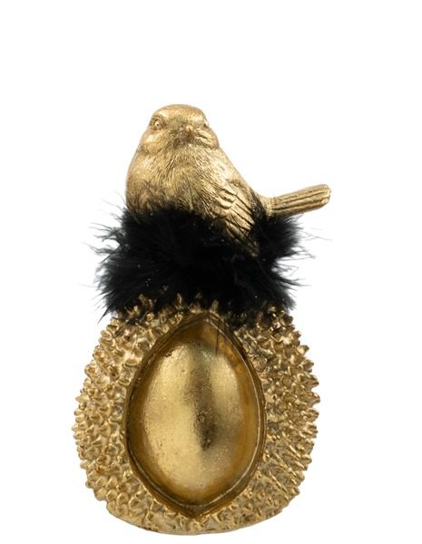 ΠΟΛΥΕΣΤΕΡΙΚΟ ΠΟΥΛΙ ΕΠΑΝΩ  ΣΕ ΒΕΛΑΝΙΔΙ ΜΑΥΡΟ ΧΡΥΣΟ ΜΕ ΜΑΥΡΟ ΠΟΥΠΟΥΛΟ 110Χ9Χ15,5ΕΚ