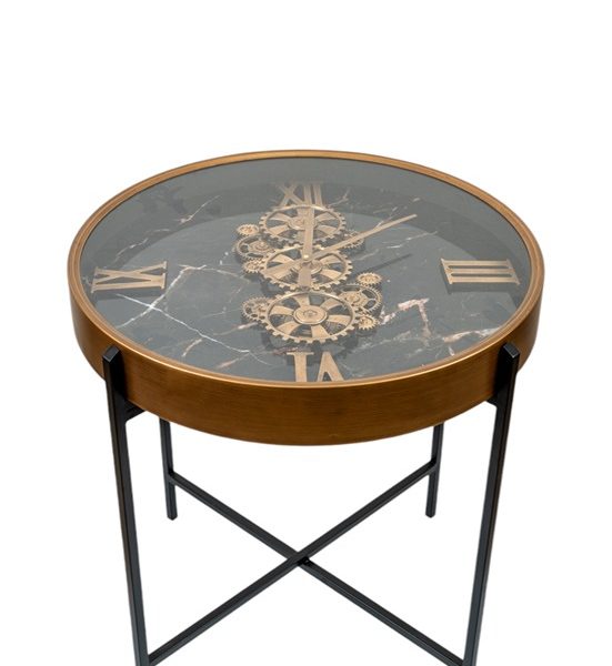 ΡΟΛΟΙ ΜΕΤΑΛΛΙΚΟ ΤΡΑΠΕΖΙ ΧΡΥΣΟ ΜΑΤ ΜΕ ΜΑΥΡΟ 64Χ64Χ67ΕΚ