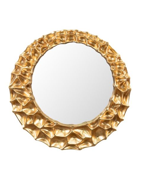 ΠΟΛΥΕΣΤΕΡΙΚΟΣ ΚΑΘΡΕΠΤΗΣ ΧΡΥΣΟΣ ΣΤΡΟΓΓΥΛΟΣ.ΜΕΓΕΘΟΣ ΜΕ ΚΟΡΝΙΖΑ 90Χ90Χ5,5ΕΚ