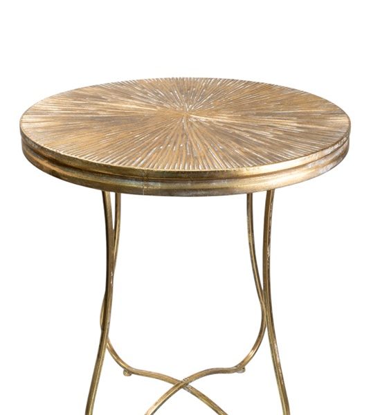 ΜΕΤΑΛΛΙΚΟ ΤΡΑΠΕΖΙ ΧΡΥΣΟ ΒΟΗΘΗΤΙΚΟ 60Χ60Χ65,5