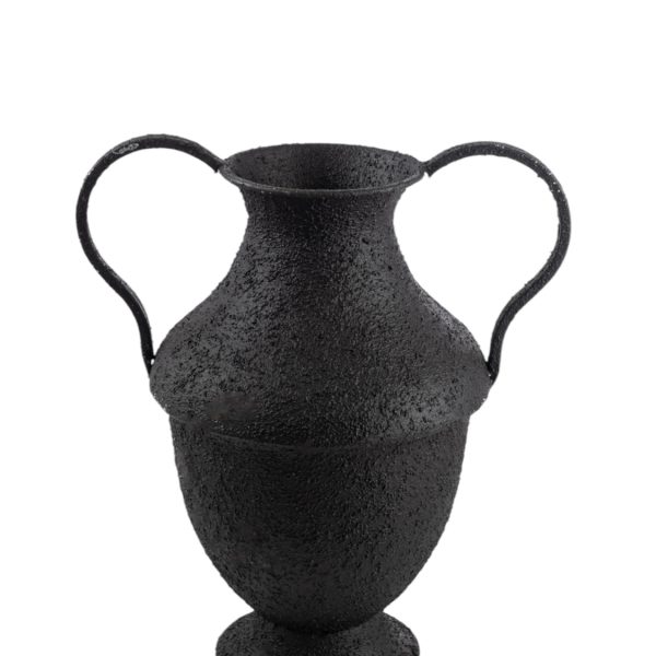 ΜΕΤΑΛΛΙΚΟ ΒΑΖΟ ΑΜΦΟΡΕΑΣ ΜΑΥΡΟΣ 27,5Χ20Χ32,5ΕΚ