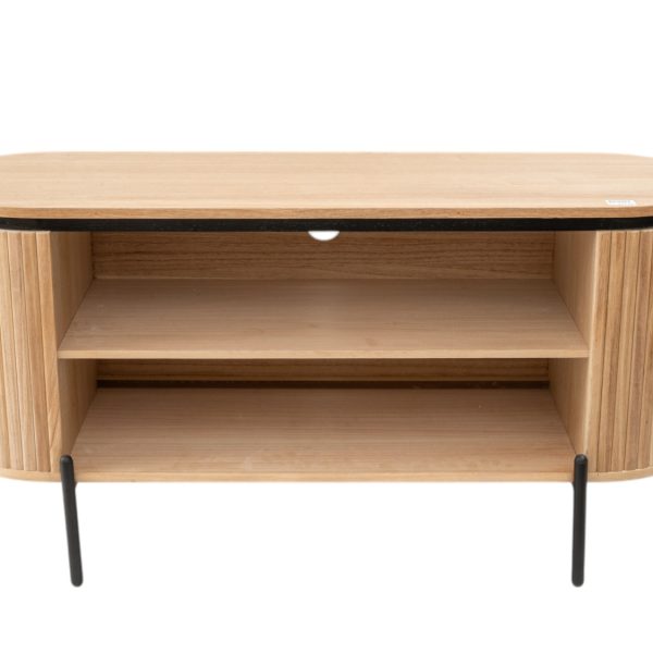 ΕΠΙΠΛΟ ΤΗΛΕΩΡΑΣΗΣ ΜΠΕΖ ΜΕ ΜΕΤΑΛΛΙΚΑ ΜΑΥΡΑ ΠΟΔΙΑ 120Χ40Χ58ΕΚ