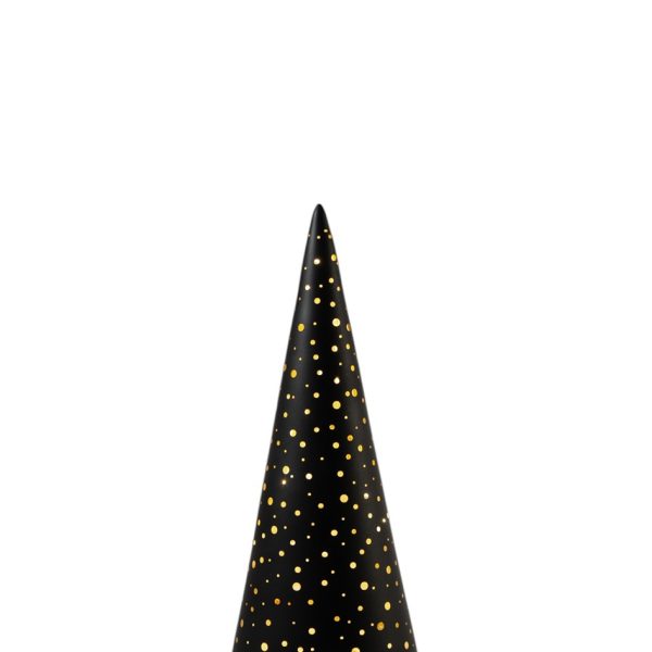 ΓΥΑΛΙΝΟ ΔΕΝΤΡΟ ΜΑΥΡΟ ΧΡΥΣΟ ΜΕ LED 8,5X8,5X20EK