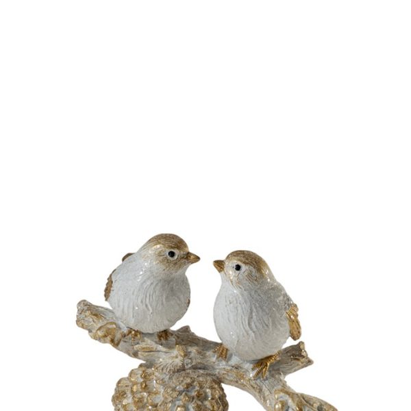 ΠΟΛΥΕΣΤΕΡΙΚΟ ΚΛΑΔΙ ,ΜΕ ΠΟΥΛΙΑ ΛΕΥΚΟ ΧΡΥΣΟ ΜΕ ΓΚΛΙΤΕΡ 15Χ10Χ10,5ΕΚ