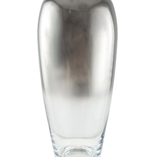 ΧΕΙΡΟΠΟΙΗΤΟ ΒΑΖΟ ΦΥΣΙΤΟ ΑΠΌ ΓΥΑΛΙ ΑΣΗΜΙ 15,9Χ15,9Χ38,4ΕΚ