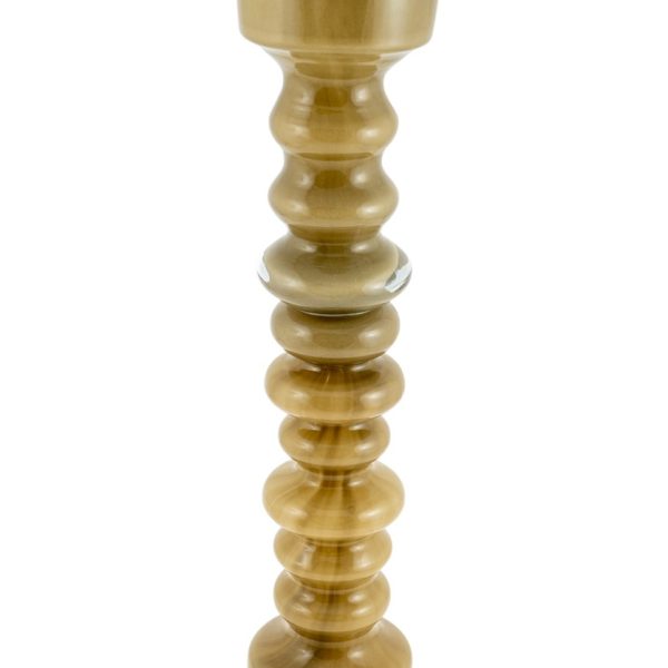 ΓΥΑΛΙΝΟ ΚΗΡΟΠΗΓΕΙΟ ΦΥΣΙΤΟ ΜΠΕΖ ΠΡΑΣΙΝΟ 10,5Χ10,5Χ43ΕΚ