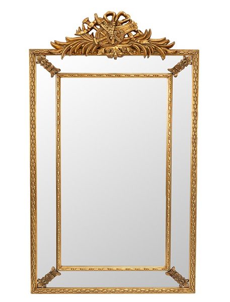 ΚΑΘΡΕΠΤΗΣ ΞΥΛΙΝΟΣ ΚΛΑΣΙΚΟΣ ΧΡΥΣΟΣ ΜΕΓΕΘΟΣ ΚΑΘΡΕΠΤΗ 50Χ100ΕΚ ΜΕ ΚΟΡΝΙΖΑ 147Χ77,5Χ7ΕΚ