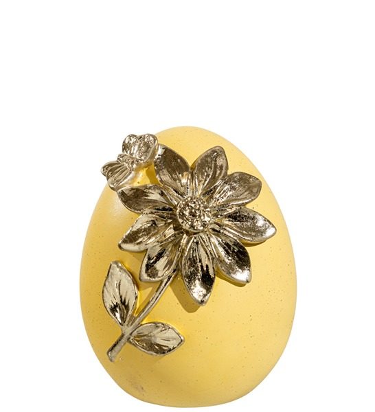 ΠΟΛΥΕΣΤΕΡΙΚΟ ΑΥΓΟ ΚΙΤΡΙΝΟ ΜΕ ΧΡΥΣΟ ΛΟΥΛΟΥΔΙ 10,8Χ11,5Χ14ΕΚ