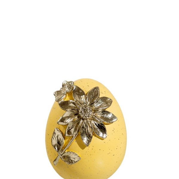 ΠΟΛΥΕΣΤΕΡΙΚΟ ΑΥΓΟ ΚΙΤΡΙΝΟ ΜΕ ΧΡΥΣΟ ΛΟΥΛΟΥΔΙ 8,5Χ9,5Χ11ΕΚ