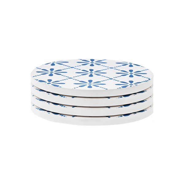 ESTIA ΣΟΥΒΕΡ AEGEAN TILE ΚΕΡΑΜΙΚΟ Φ10.3cm ΣΕΤ 4 ΤΕΜ