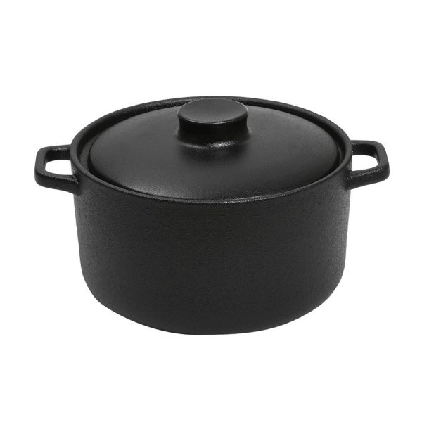 LAVA ΚΑΤΣΑΡΟΛΑ STONEWARE ΜΑΥΡΗ 2500ML D: 21 H: 15CM