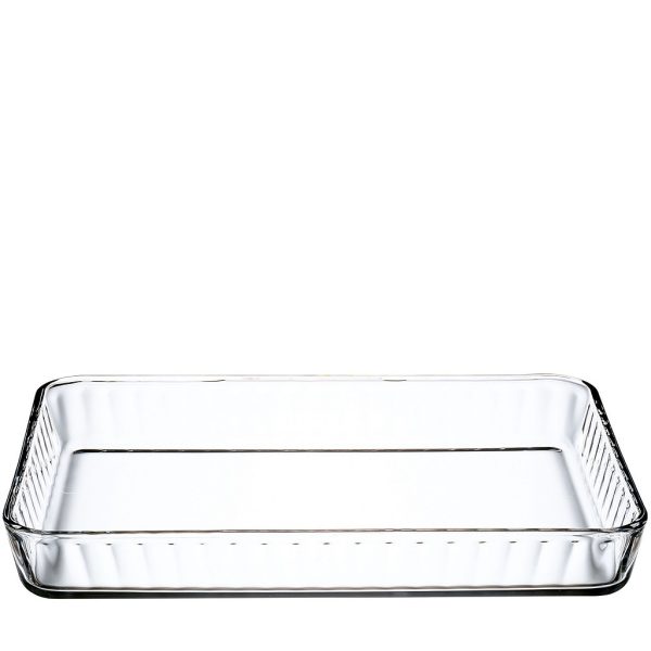 Χ.ΣΥΣΚ. BORCAM RECT. TRAY TEMPERED 40X27X6CM 3800CC P/168 OB6 (smB)