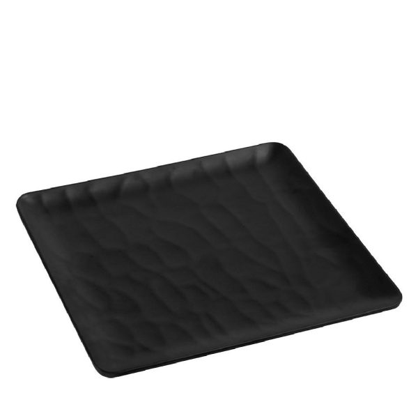 BLACK  ΠΙΑΤΟ ΡΗΧΟ ΤΕΤΡΑΓ. 26ΕΚ WAVY MATTE ΜΕΛΑΜΙΝΗΣ  (smA)