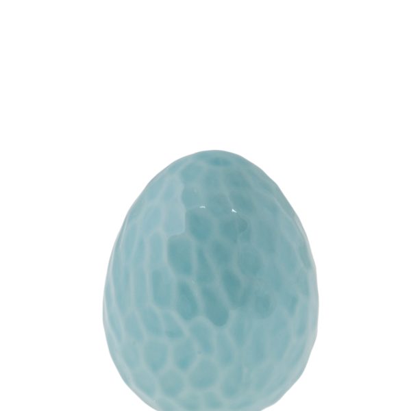 ΠΑΣΧΑΛΙΝΟ ΔΙΑΚΟΣΜΗΤΙΚΟ ΚΕΡΑΜΙΚΟ ΑΥΓΟ ΜΠΛΕ.8,5Χ8,5Χ11ΕΚ