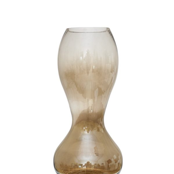 ΧΕΙΡΟΠΟΙΗΤΟ ΒΑΖΟ ΑΠΌ ΦΥΣΙΤΟ ΓΥΑΛΙ ΓΥΑΛΙΣΤΕΡΟ ΚΑΦΕ 19Χ19Χ25,5ΕΚ