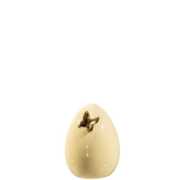 ΚΕΡΑΜΙΚΟ ΑΥΓΟ ΚΙΤΡΙΝΟ ΜΕ ΧΡΥΣΗ ΠΕΤΑΛΟΥΔΑ 7Χ7Χ10ΕΚ