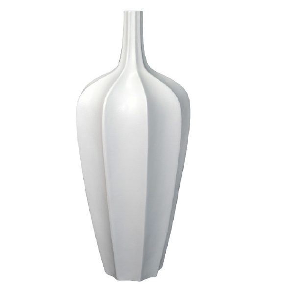 ΒΑΖΟ FIBERCLAY ΣΤΡΟΓΓ. ΛΕΥΚΟ Μ 38Χ124CM