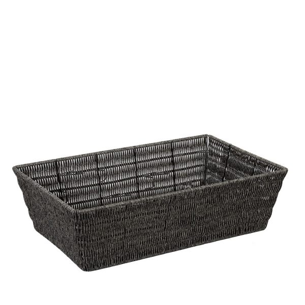 ΚΑΛΑΘΙ SYNTH. RATTAN GN1/1 ΓΚΡΙ 53Χ32,5Χ15ΕΚ  (smA)