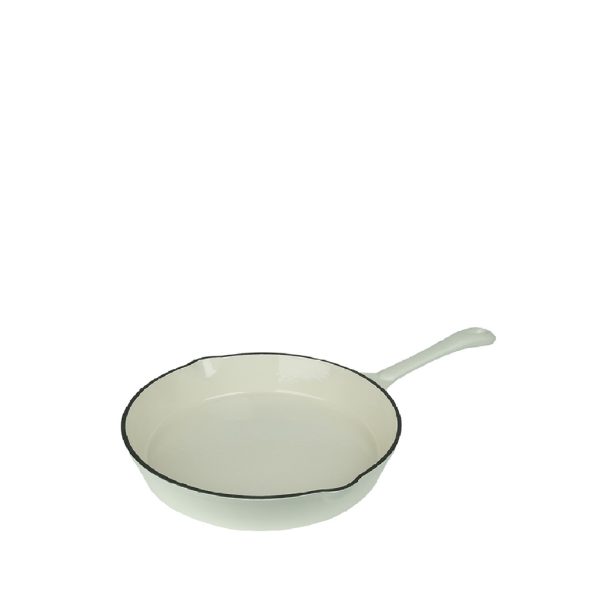 VOLCANO ΤΗΓΑΝΙ CAST-IRON ΛΕΥΚΟ ΜΕ ENAMEL 20ΕΚ.