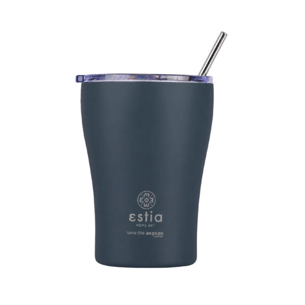 ESTIA ΘΕΡΜΟΣ COFFEE MUG SAVE THE AEGEAN 350ml INDIGO