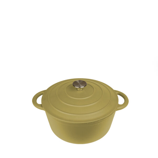 VOLCANO ΚΑΤΣΑΡΟΛΑ CAST-IRON ΧΑΚΙ ΜΕ ENAMEL 6200ML 28ΕΚ.