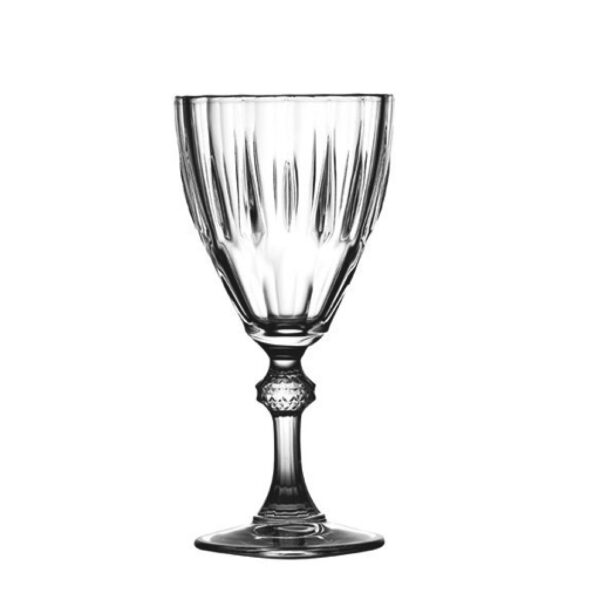 DIAMOND FT GLASS WHITE WINE 190CC 16.2 EK P/576 GB6.OB24.  (smA)