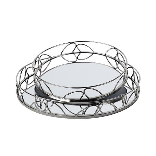 s/2 ΔΙΣΚΟΣ ΜΕΤΑΛΛΙΚΟΣ ΜΕ ΚΑΘΡΕΦΤΗ ΑΣΗΜΙ 35x5x25cm/ 30.5x5x20.5cm